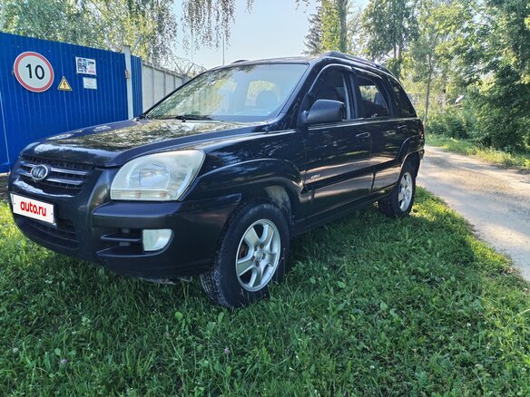 2007 Kia Sportage II, чёрный