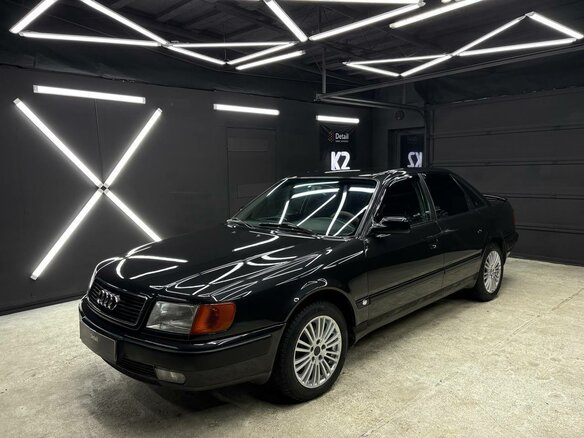 1993 Audi 100 IV (C4), чёрный, 750000 рублей - вид 4