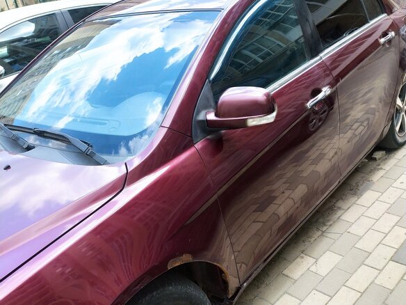 2013 Geely Emgrand EC7, пурпурный, 250000 рублей - вид 2