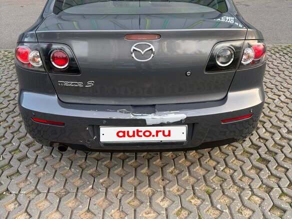 2008 Mazda 3 I (BK) Рестайлинг, серый, 550000 рублей - вид 3