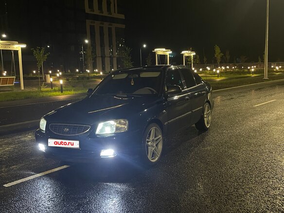 2008 Hyundai Accent ТагАЗ II, синий, 520000 рублей - вид 20
