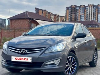 2014 Hyundai Solaris I, серый, 639000 рублей, вид 1