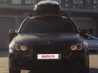 2007 BMW 5 серии 520d V (E60/E61) Рестайлинг, чёрный, 1200000 рублей, вид 4