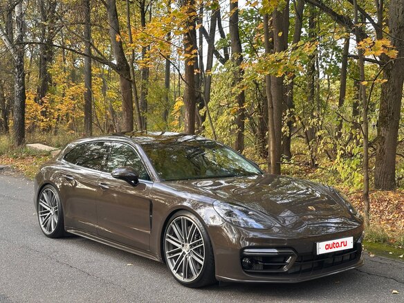 2021 Porsche Panamera 4S E-Hybrid Sport Turismo II Рестайлинг, коричневый, 11200000 рублей - вид 3