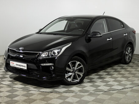 2018 Kia Rio IV, чёрный, 1399700 рублей, вид 1