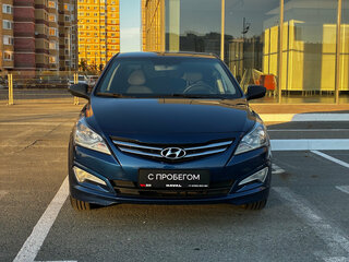 2015 Hyundai Solaris I Рестайлинг, синий, 835000 рублей, вид 2