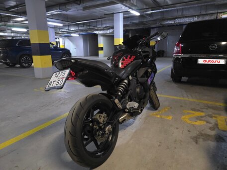 2011 Kawasaki ER-6F (Ninja 650R), чёрный, 435000 рублей, вид 2