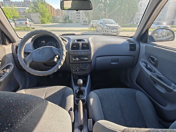 2008 Hyundai Accent ТагАЗ II, чёрный - вид 6