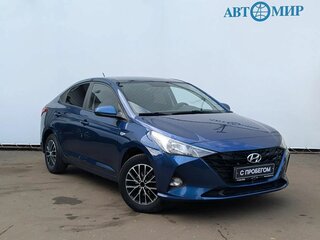 2022 Hyundai Solaris II Рестайлинг, синий, 1499000 рублей, вид 3