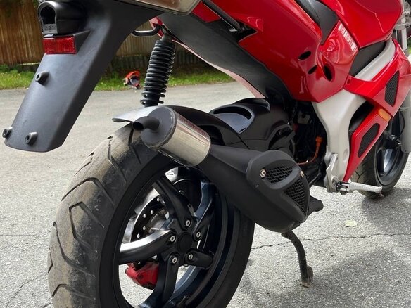 2008 Gilera DNA, красный, 125000 рублей - вид 14