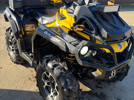 2013 BRP Can-Am Outlander X MR 650, жёлтый, 735000 рублей, вид 4