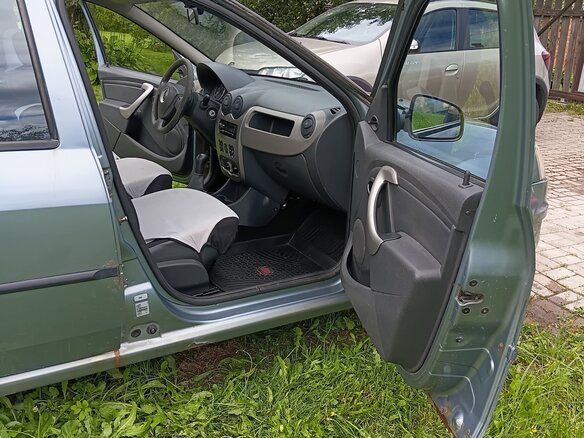 2012 Renault Logan I Рестайлинг, синий, 365000 рублей - вид 14