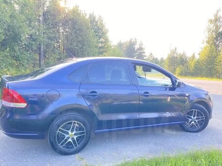 2014 Volkswagen Polo V, синий, 767000 рублей, вид 4