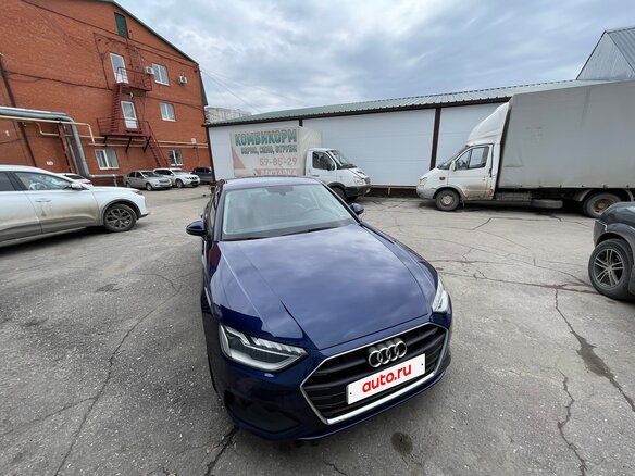 2021 Audi A4 35 TFSI V (B9) Рестайлинг, синий, 3350000 рублей - вид 2