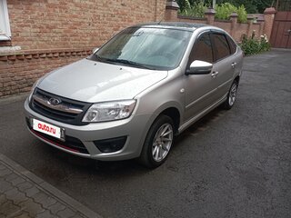 2014 Lada (ВАЗ) Granta I, серебристый, 698900 рублей, вид 4