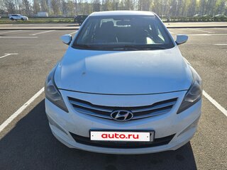 2014 Hyundai Solaris I Рестайлинг, белый, 859999 рублей, вид 1