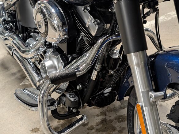 2012 Harley-Davidson Fat Boy, синий, 1280000 рублей - вид 13