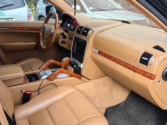 2007 Porsche Cayenne Turbo I Рестайлинг (957), чёрный, 1750000 рублей - вид 9