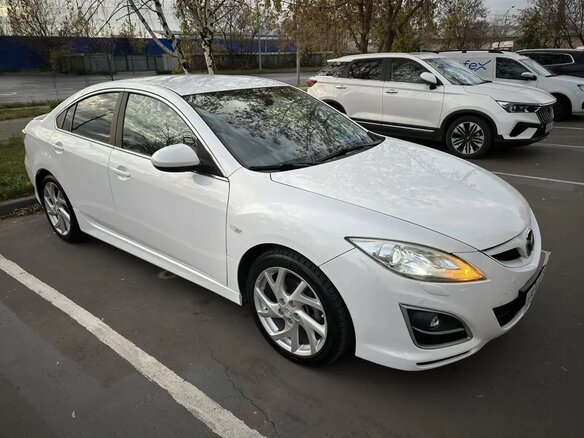 2010 Mazda 6 II (GH) Рестайлинг, белый, 985000 рублей - вид 2