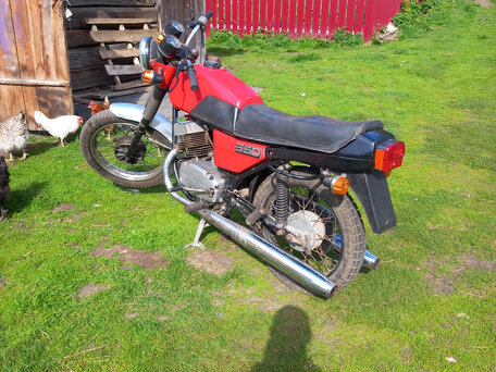 1982 Jawa 350/634, красный, 100000 рублей, вид 3