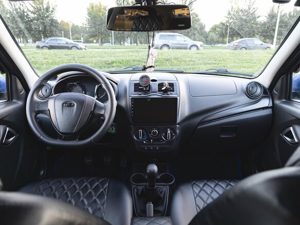 2022 Lada (ВАЗ) Granta I Рестайлинг, синий, 675000 рублей - вид 11