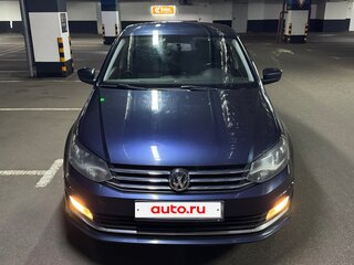 2016 Volkswagen Polo V Рестайлинг, синий, 990000 рублей, вид 1