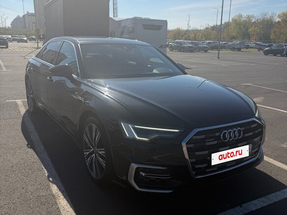 2023 Audi A6 45 TFSI Long V (C8) Рестайлинг, чёрный - вид 3