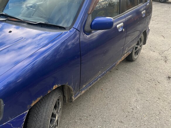 2001 Nissan Cube I Рестайлинг (Z10), синий, 90000 рублей - вид 3