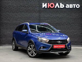 2020 Lada (ВАЗ) Vesta SW Cross I, синий, 1200000 рублей, вид 3