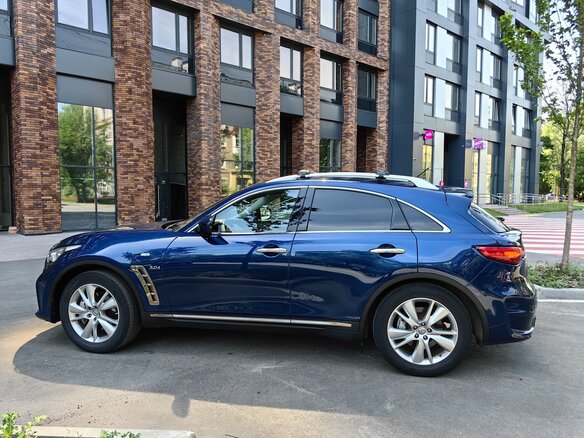2016 Infiniti QX70, синий, 3380000 рублей - вид 8