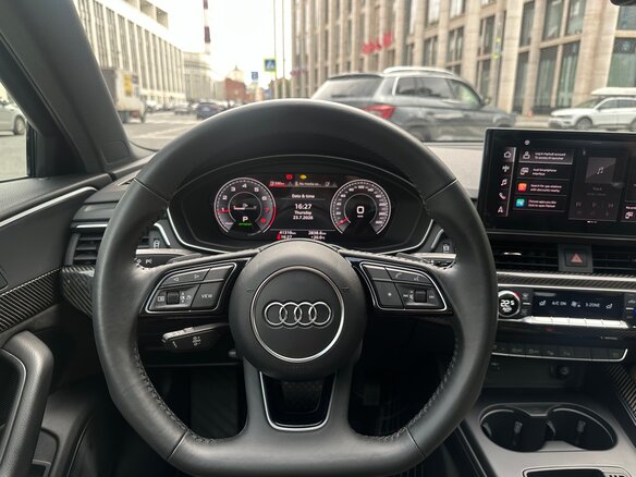 2020 Audi A4 45 TFSI Long V (B9) Рестайлинг, серый - вид 5