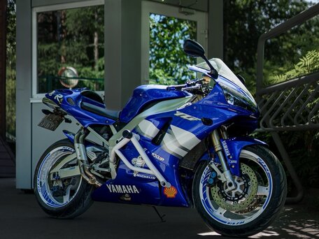 2000 Yamaha YZF-R1, синий, 450000 рублей, вид 2