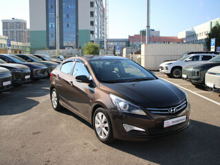 2014 Hyundai Solaris I Рестайлинг, коричневый, 749800 рублей, вид 3