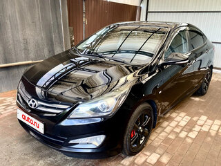 2015 Hyundai Solaris I Рестайлинг, чёрный, 1160000 рублей, вид 1