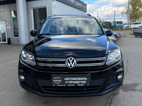 2014 Volkswagen Tiguan I Рестайлинг, чёрный, 1415000 рублей, вид 3