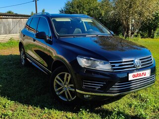 2016 Volkswagen Touareg II Рестайлинг, синий, 3050000 рублей, вид 2