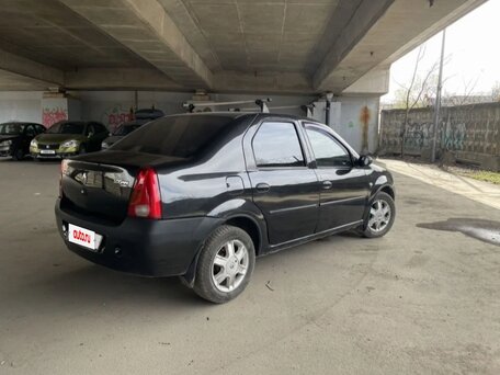 2009 Renault Logan I, чёрный, 195500 рублей, вид 4