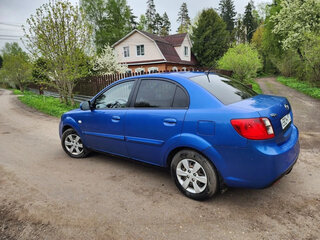 2011 Kia Rio II Рестайлинг, синий, 530000 рублей, вид 4