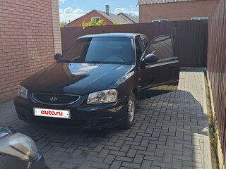 2006 Hyundai Accent ТагАЗ II, чёрный, 350000 рублей, вид 2