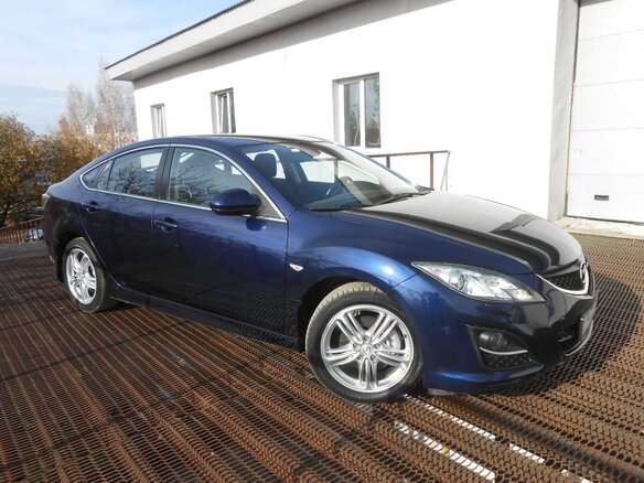 2011 Mazda 6 II (GH) Рестайлинг, синий, 1100000 рублей