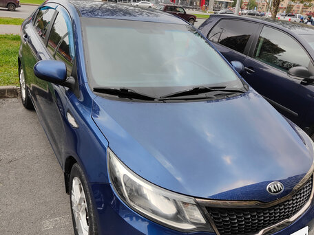 2015 Kia Rio III Рестайлинг, синий, 1249000 рублей, вид 2