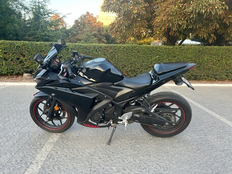 2015 Yamaha YZF-R3, чёрный, 430000 рублей, вид 4