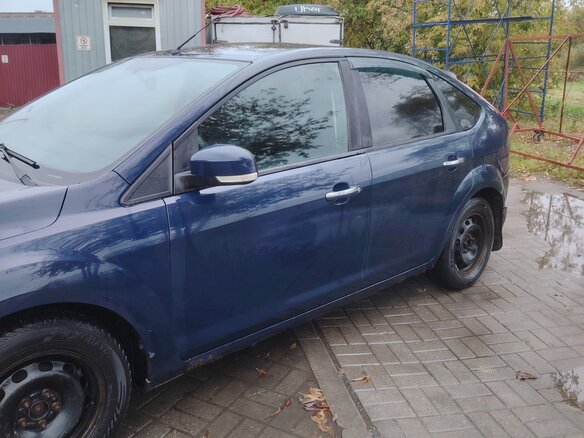 2009 Ford Focus II Рестайлинг, синий, 320000 рублей - вид 1