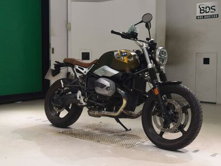 2021 BMW R Nine T Scrambler, зелёный, 1077000 рублей, вид 3