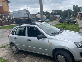 2014 Lada (ВАЗ) Kalina II, серебристый, 350000 рублей, вид 3