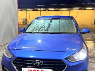 2018 Hyundai Solaris II, синий, 900000 рублей, вид 3