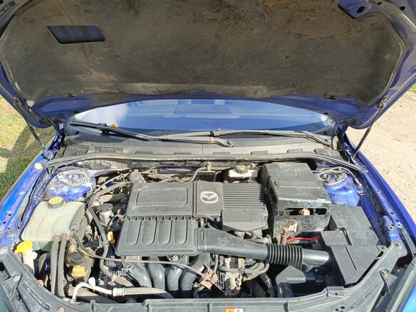 2006 Mazda 3 I (BK) Рестайлинг, синий, 500000 рублей - вид 9