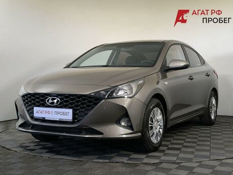 2021 Hyundai Solaris II Рестайлинг, бежевый, 1360000 рублей, вид 1