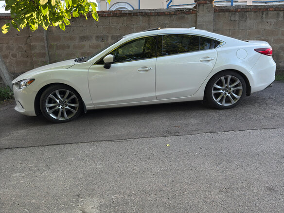2016 Mazda 6 III (GJ) Рестайлинг, белый, 1690000 рублей - вид 2