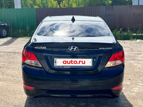 2012 Hyundai Solaris I, чёрный - вид 4